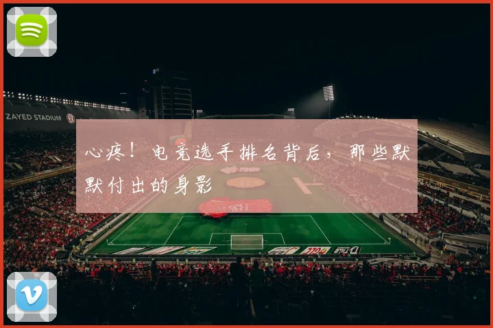 心疼!电竞选手排名背后,那些默默付出的身影
