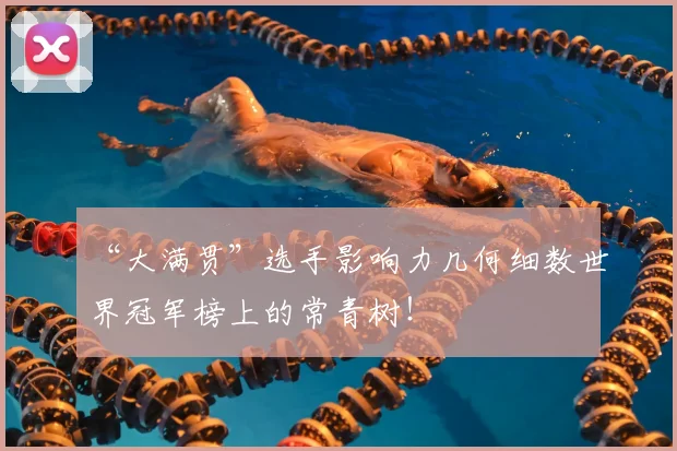 “大满贯”选手影响力几何细数世界冠军榜上的常青树!